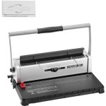 Mophorn - machine  relier manuelle en spirale relieuse  34 trous pour 120 feuilles, relieuse perfore ...