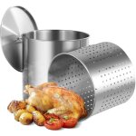 Mophorn - marmite en acier inoxydable, grande marmite de 100 litres avec panier, poign�e, couvercle, ...