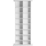 Meuble de rangement multimdia  8 niveaux, tagre dvd rglable pour 464 cd, 16 compartiments, organise ...