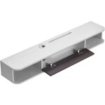 Mophorn ? meuble tv mural flottant 120 cm ? console multim�dia moderne ? panneau de particules e1 ? gestion ...