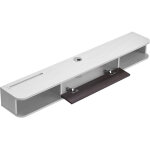 Mophorn meuble tv mural flottant de 140 cm, console multim�dia avec gestion des c�bles, �tag�re moderne ...