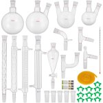 Morphron kit de verrerie de laboratoire de 32 pièces : joints en verre de 24 / 40, 1000 ml, pour chimie ... Morphron kit de verrerie de laboratoire de 32 pièces : joints en verre de 24 / 40, 1000 ml, pour chimie ...
