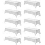 Mophorn nappe rectangulaire blanche, 1524 x 2591 mm, en polyester r�sistant aux plis, lot de 10, durable ...