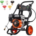 Mophorn - nettoyeur haute pression  essence, 3400 psi 2, 6 gpm 10 l / min, avec jeu de 5 buses