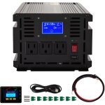 Mophorn - onduleur � onde sinuso�dale modifi�e 2000 w, dc 12 v � ac 120 v, convertisseur de voiture avec ...