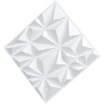 Mophorn - panneaux muraux 3d , lot de 33, carreaux de diamant d'art moderne en pvc de 11, 81 x 11, 81 ...