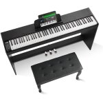 Piano numérique lesté , 88 touches entièrement lestées, double clavier et haut - parleurs avec support ... Piano numérique lesté , 88 touches entièrement lestées, double clavier et haut - parleurs avec support ...