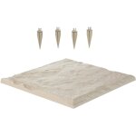 Mophorn pierres de marche jardin, 16 pcs, dalles de pas jardin, 39, 5x39, 5 cm, imitation pierre naturelle ...