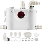 Mophorn - pompe de macration 500 w, systme sanitaire avec 4 entres, dbit de 110 l / min, hauteur ...