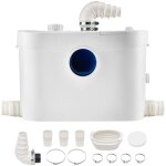 Mophorn - pompe de mac�ration 900 w, syst�me sanitaire avec 4 entr�es, d�bit de 180 l / min, hauteur ...