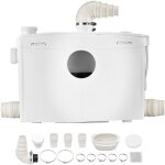 Mophorn - pompe de mac�ration sanitaire, 1200 w, avec 4 entr�es d'eau, d�bit de 180 l / min, hauteur ...