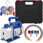 Mophorn pompe � vide � air 4cfm 1 / 4hp ensemble de manom�tre de collecteur de r�frig�ration hvac kit ...