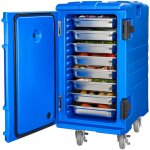 Porte - bac isotherme, 127 qt, double boucle, poignées, roulettes, pour restauration, restaurant, cantine ... Porte - bac isotherme, 127 qt, double boucle, poignées, roulettes, pour restauration, restaurant, cantine ...