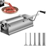 Mophorn poussoir  saucisses manuel, 5 l / 11 lbs, remplisseur de viande horizontal, conception  double ...