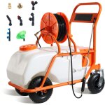 Mophorn - pulvérisateur à gazon 60 l avec roues pression réglable 0 - 90 psi 8 buses 2 baguettes couvercle ... Mophorn - pulvérisateur à gazon 60 l avec roues pression réglable 0 - 90 psi 8 buses 2 baguettes couvercle ...