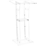 Mophorn pupitre en acrylique de 43 pouces, pupitre portable sur pied avec surface de lecture spacieuse, ...