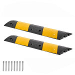 Mophorn ralentisseur en caoutchouc, ensemble de 2 pi�ces, rampe de protection pour c�bles � 2 canaux, ...