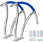 Mophorn - rampe de piscine rampe d'escalier de piscine 30' x 30', 2 rampes en acier inoxydable, capacit� ...