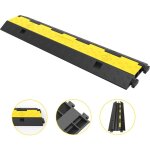 Mophorn - rampe de protection de cble 4 paquets, 2 canaux, ralentisseur en caoutchouc, capacit de charge ...