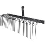R�teau de paysage remorquable 72', 32 dents en acier, d�chaumeur pour tracteur, cat�gorie 1, attelage ...