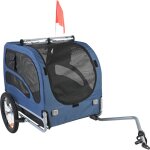 Remorque pour chien mophorn, capacit de 100 lb, porte - vlo pour animaux de compagnie avec cadre pliable, ...