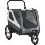 Mophorn remorque pour chien et poussette 2 en 1, capacit� de charge 45 kg, cadre pliable pratique avec ...