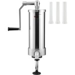 Remplisseuse de saucisses capacit de 5 lb / 3 l, machine de remplissage de saucisses verticale en acier ...