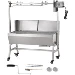 Mophorn - titre du produit r�vis� : barbecue � r�tisserie de 35 po avec pare - brise, broche � charbon ...