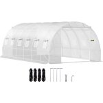 Mophorn - serre tunnel jardin 6, 1x3x2, 1 m tente abri plantes cadre en acier galvanise couverture etanche ...