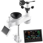 Mophorn station m�t�o sans fil wifi 7 en 1, syst�me solaire pour int�rieur et ext�rieur, avec application, ...