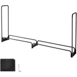 Mophorn support � bois de chauffage avec housse imperm�able, rangement ext�rieur en m�tal, dimensions ...