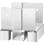 Mophorn support de poteau en bois, lot de 10, base de poteau, dimensions internes 89, 6x90, 5 mm, acier ...