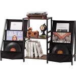 Mophorn support pour tourne - disque mophorn niveaux en m�tal, peut contenir jusqu'� 280 albums, avec ...