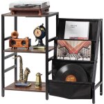 Mophorn - support pour tourne - disque avec station de charge et ports usb, 3 niveaux, peut contenir ...