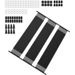 Mophorn systme de chauffage solaire pour piscine, 1235x3100 mm, ensemble de 4 panneaux en pehd durable, ...