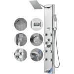 Mophorn - système de panneau de douche , 6 modes de douche, tour de panneau de douche à affichage numérique, ... Mophorn - système de panneau de douche , 6 modes de douche, tour de panneau de douche à affichage numérique, ...