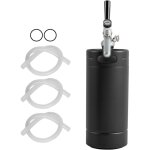 Mophorn - systme de robinet de bire 128 oz 4 l, mini ft en acier inoxydable, growler sous pression ...