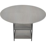 Mophorn - table � manger ronde, 120 cm, table de salle � manger en bois pour 2 � 4 personnes, mobilier ...