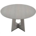 Mophorn - table � manger ronde, 120 cm, table de salle � manger en bois pour 2 � 4 personnes, mobilier ...