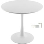Mophorn - table � manger ronde, 80 x 80 x 72, 5 cm, table de salle � manger en bois pour 2 � 4 personnes, ...