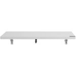 Mophorn - table pliante murale 31, 5' x 15, 75', bureau flottant  abattant avec support en fer, bureau ...