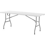 Mophorn table pliante utilitaire de 1, 80 m, rectangulaire, portable, en plastique, avec poignée, idéale ... Mophorn table pliante utilitaire de 1, 80 m, rectangulaire, portable, en plastique, avec poignée, idéale ...