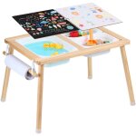 Mophorn - table sensorielle pour enfants - multifonctionnelle avec rangement et rouleau de papier pour ...