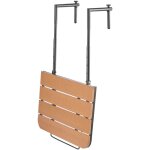 Mophorn table suspendue pour balcon, table de bar pliante 25 x 24 po, r�glable sur 4 niveaux pour balustrades ...