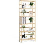 Mophorn ? �tag�re en bambou 6 niveaux ? dimensions 600x260x1610mm ? support pour plantes et rangement ...