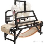 Tapis roulant pour chiens de taille moyenne, capacité de 220 lb, rampes réglables, tapis roulant pour ... Tapis roulant pour chiens de taille moyenne, capacité de 220 lb, rampes réglables, tapis roulant pour ...