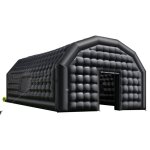 Mophorn tente de fte gonflable 9 x 6 x 4 m, structure cube avec souffleur 1100 w, fentres et sac de ...