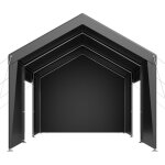 Mophorn tente garage 3, 05 x 6, 09 m, abri ext�rieur avec parois lat�rales amovibles et portes, r�sistant ...