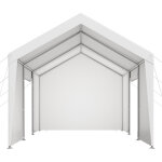 Mophorn tente garage 3, 65 x 6, 09 m, carport abri de voiture ext�rieur avec parois lat�rales amovibles ...