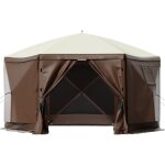 Mophorn tente de jardin, abri de camping pop - up � 6 c�t�s de 10 x 10 pieds avec fen�tres en maille, ...